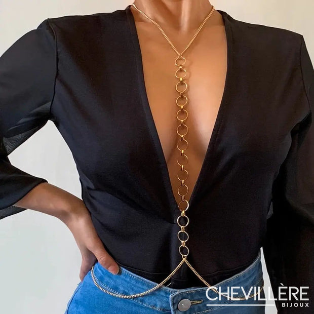 Bijoux De Seins - Chaîne De Ventre Anneaux Or - Chevillère Bijoux