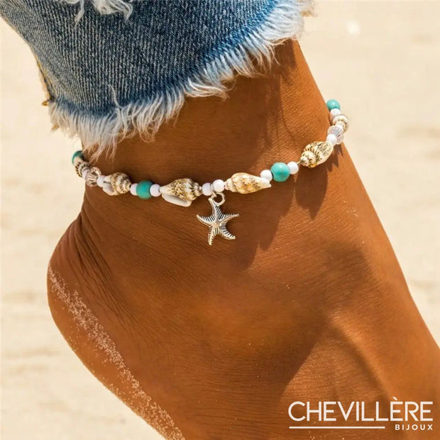 Bracelet De Pied Coquillage - Chevillère Bijoux