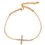 Chaîne De Cheville Croix De Jésus - Diamants